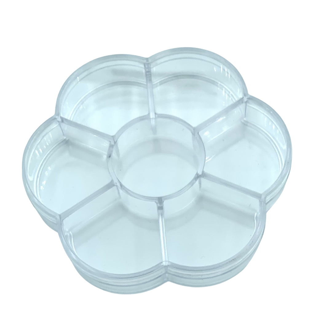 Plastic Opslagdoos Bloem 10,3x9,6x2 cm 7 vakken