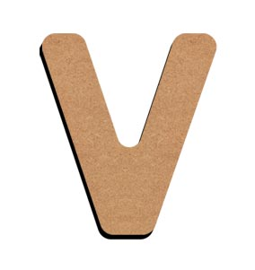 Gomille MDF Letter V 5 cm