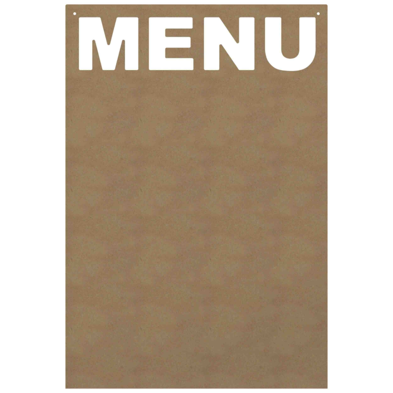 MDF Figure Plate Menu 58 cm