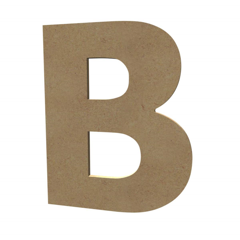 Gomille MDF Großbuchstabe B 20 cm