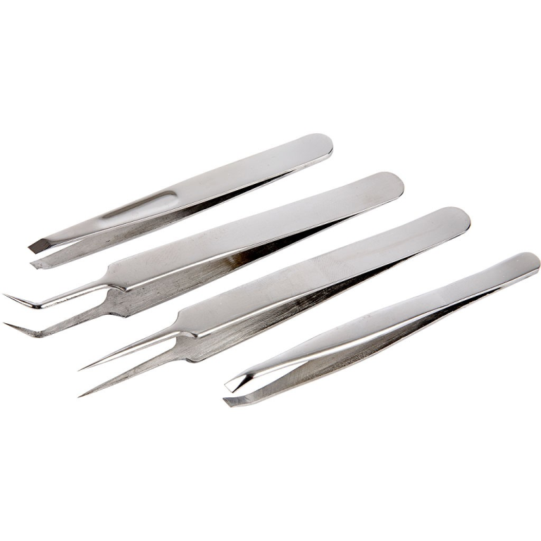 CC Pincet Set 9-12 cm 4 stuks