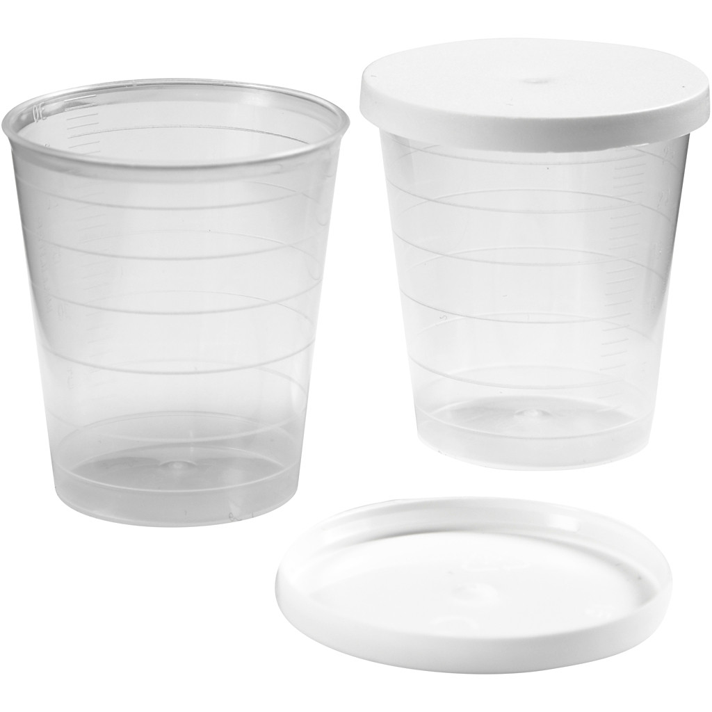 CC Bekertjes met deksel 30 ml 75 stuks