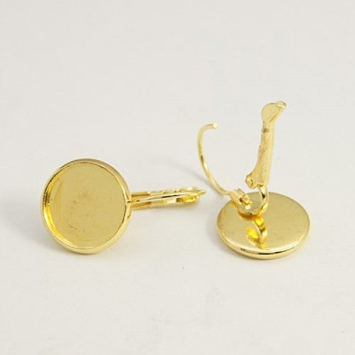 FIMO Oorbellen Rond Cabochon 27mm - 10 Stuks - Voor Polymeerklei