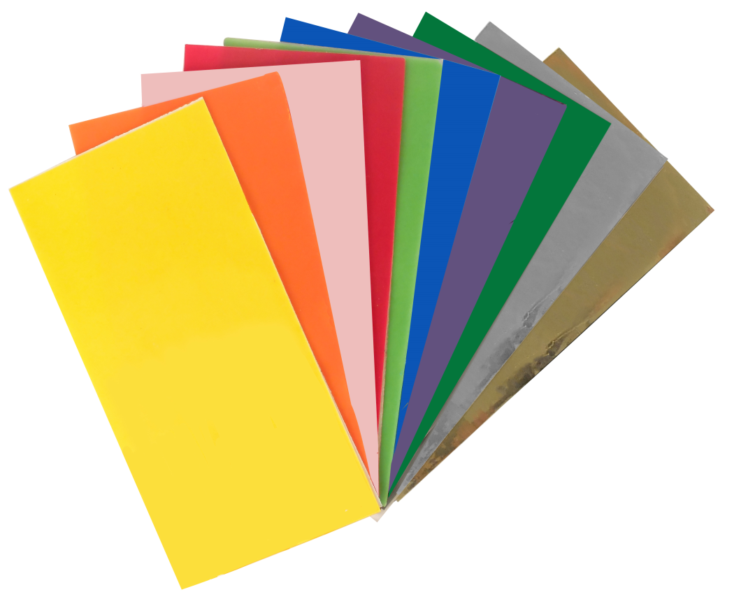 GC Wachsfolie 15x6,5 cm Fröhliche Farben 10 Stück