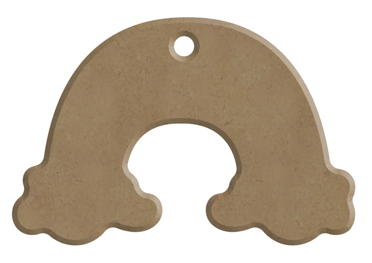 Gomille MDF Figur 7x5 cm Regenbogen