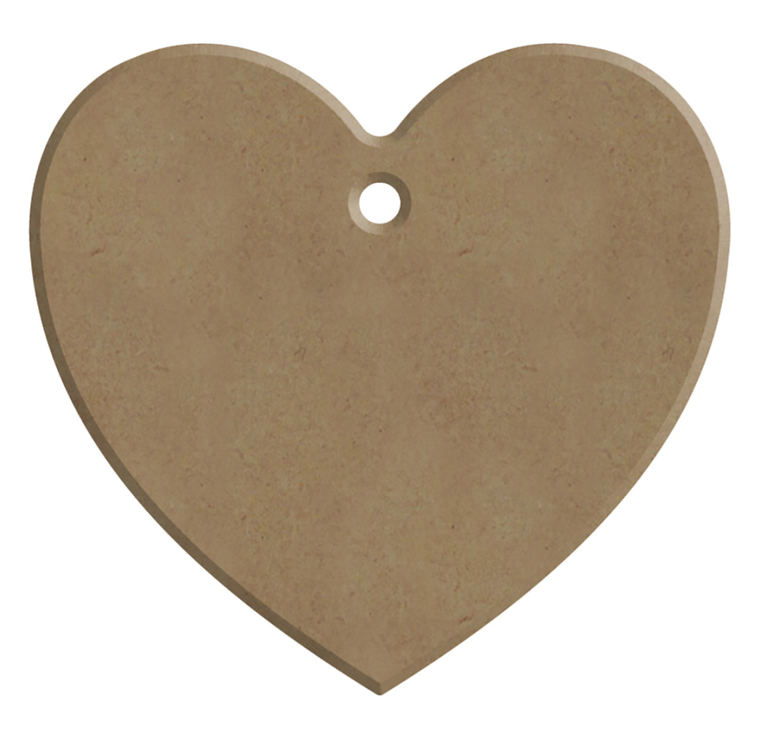 Gomille MDF Figuur 7x6 cm Hart