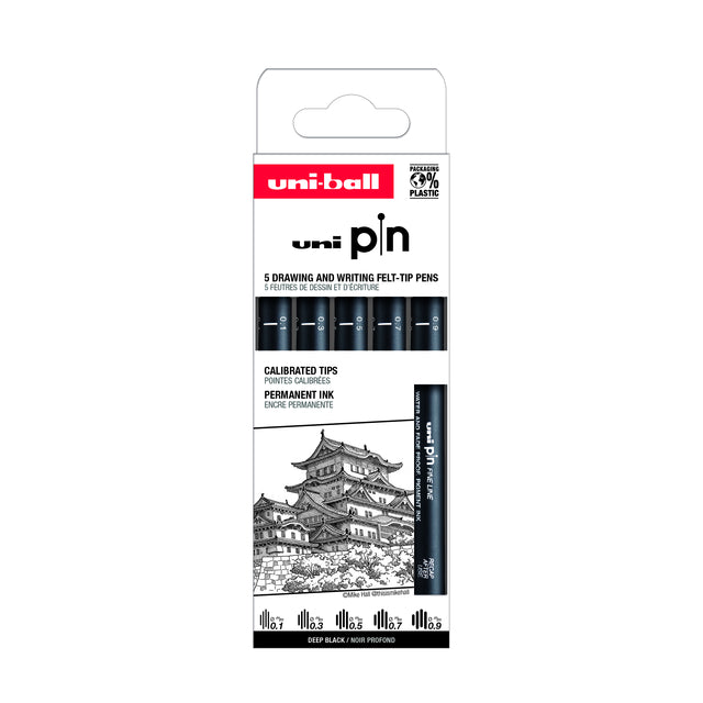 Uni-Ball Pin ASP8 Set 5 Stück