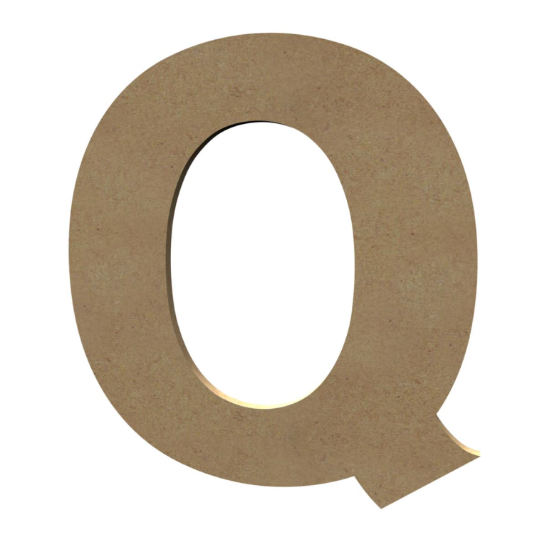 Gomille MDF Capital Letter Q 20 cm