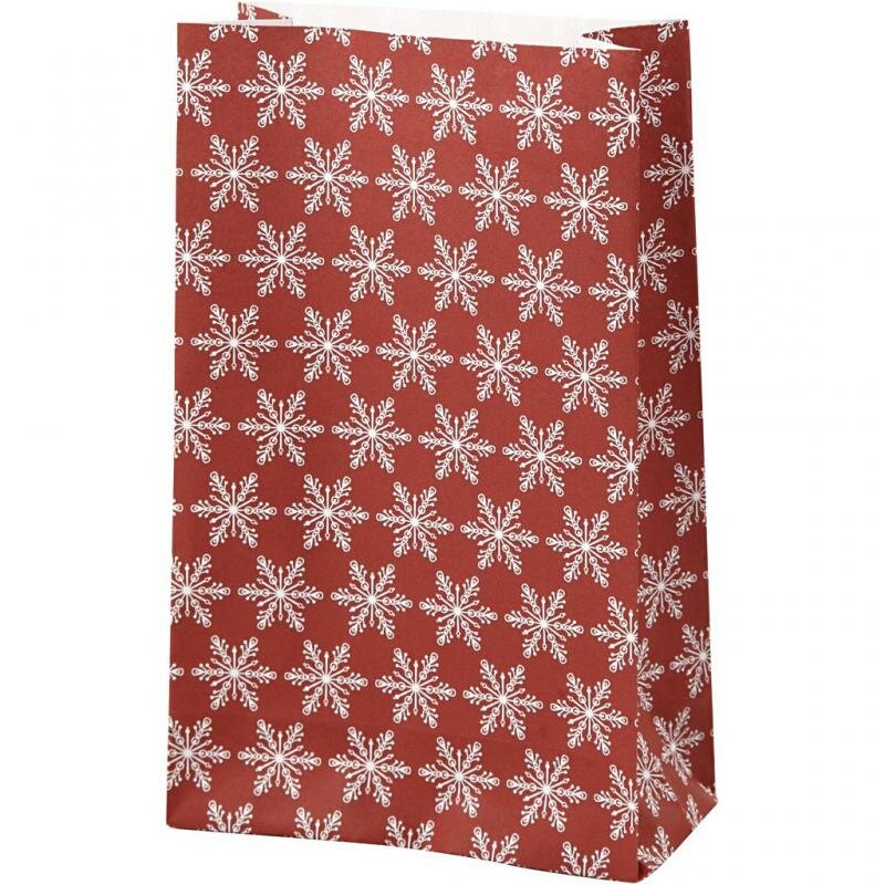 Vivi Gade Paper Bags with Snow Star 10 pieces
