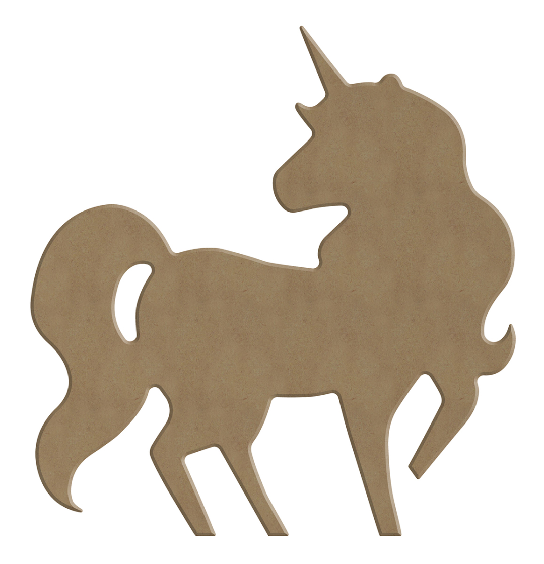 Gomille MDF Figuur 16x17 cm Unicorn