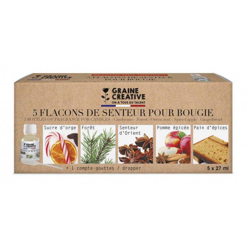 GC Kaarsen Geurstof Set 5x27 ml Kerst