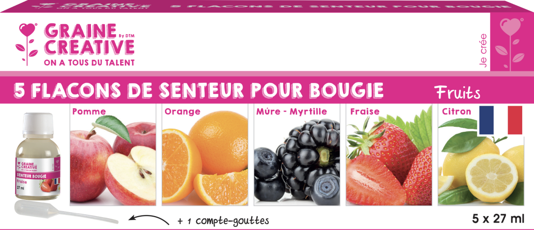 GC Candles Fragrance Oil Set 5x27 ml Fruit