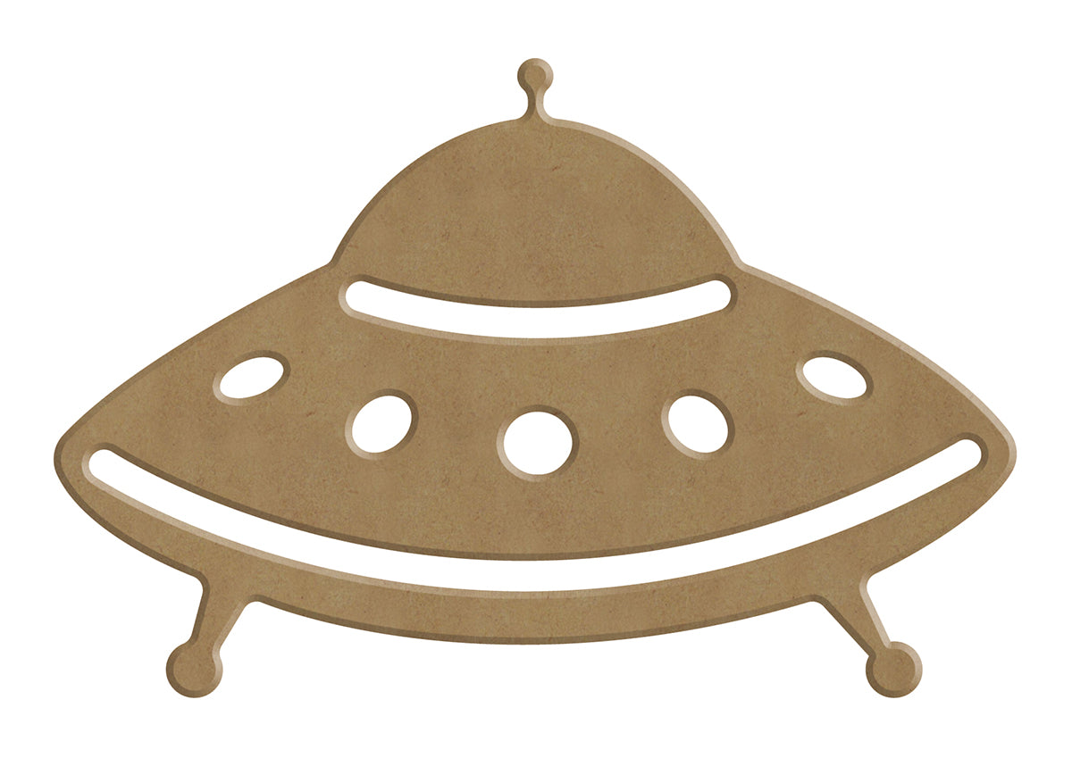 Gomille MDF Figuur 14x9 cm Vliegende Schotel UFO