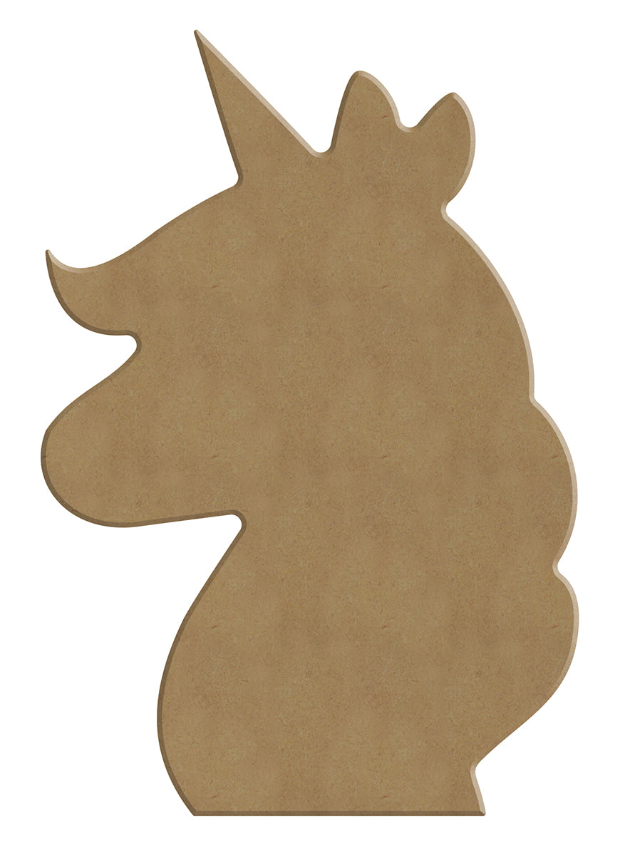 Gomille MDF Figur 11x17 cm Einhornkopf