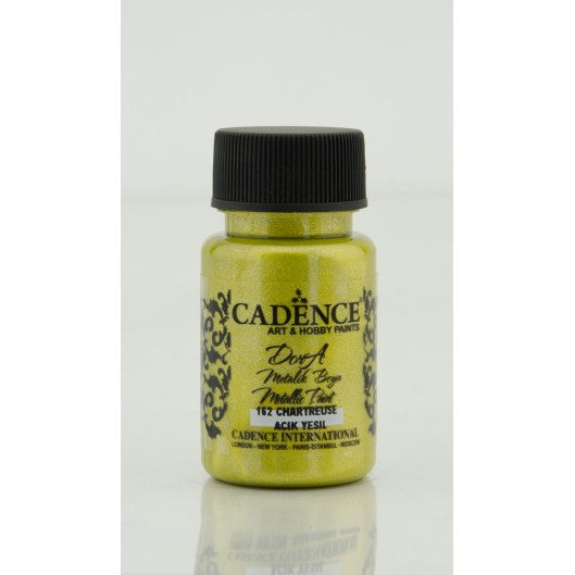 Cadence Dora Metallic Acrylic Paint 50 ml Chartreuse