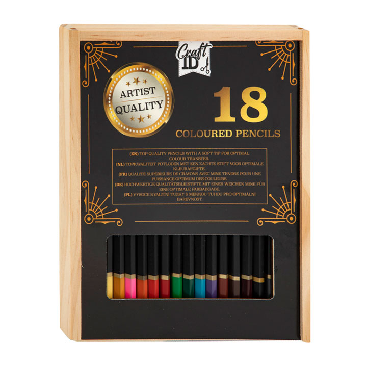 Craft ID Luxe Kleurpotloden Set 18 stuks