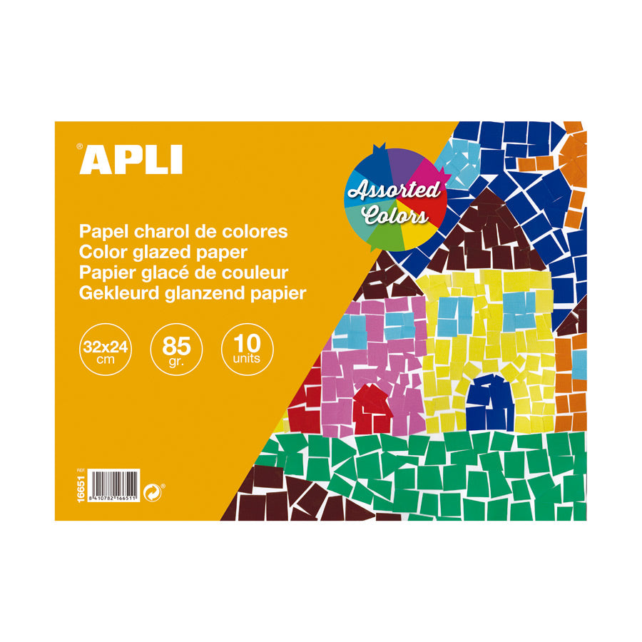 Apli Glanspapier Blok 32x24 cm 10 vel