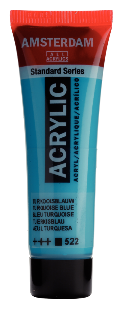 Royal Talens Amsterdam Acrylic Paint 20 ml 522 - Turquoise Blue