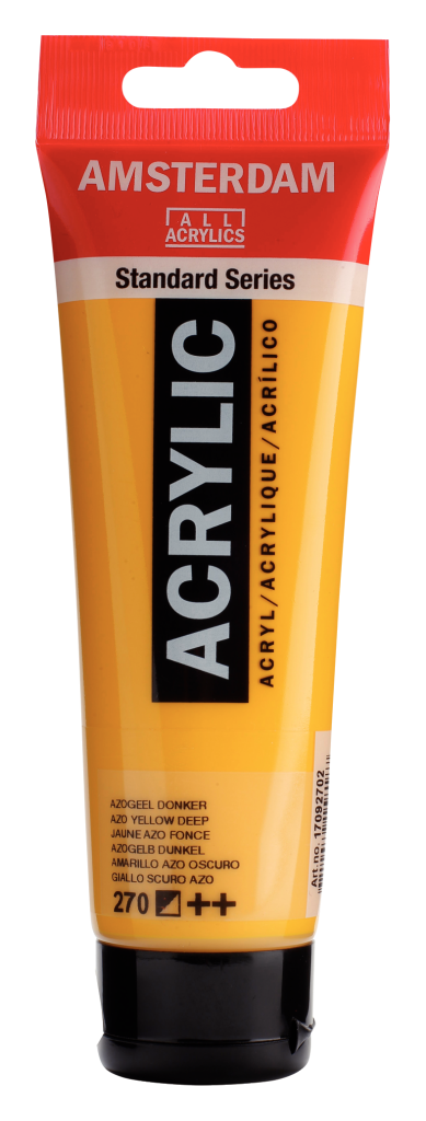 Royal Talens Amsterdam Acrylic Paint 120ml 270 - Azo Yellow Deep
