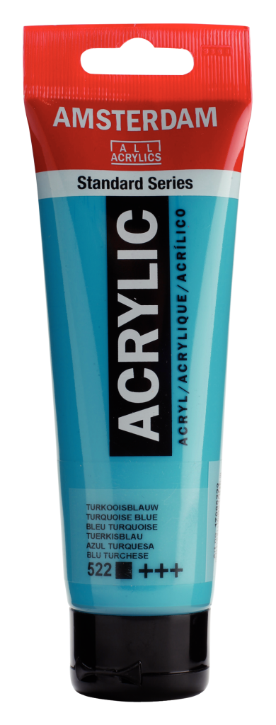 Royal Talens Amsterdam Acrylic Paint 120 ml 522 - Turquoise Blue