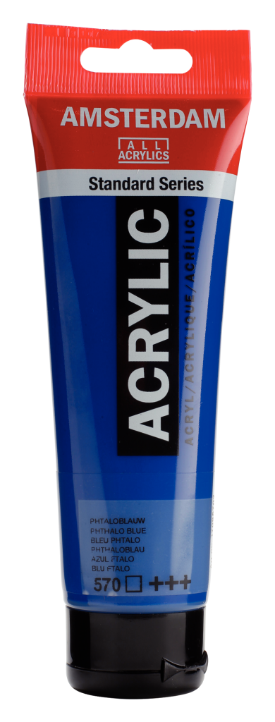 Royal Talens Amsterdam Acrylic Paint 120 ml 570 - Phthalo Blue