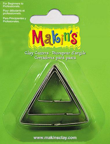 Makins Uitsteekvorm Driehoek 3-delig - Boetseerklei Gereedschap