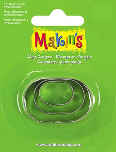Makins Uitsteekvorm Oval 3 PC Set - Polymeerklei & Boetseerklei