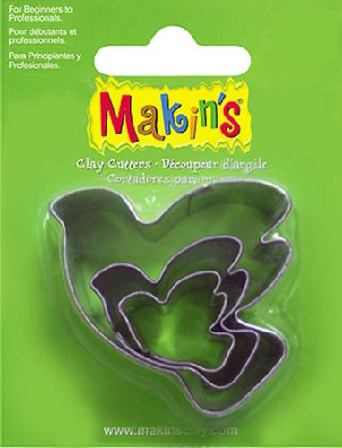 Gereedschap Makins Clay Uitsteekvorm Dove 3-delig Set - Boetseerklei