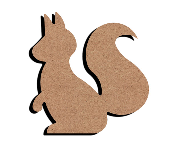 MDF Figur Eichhörnchen 15 cm