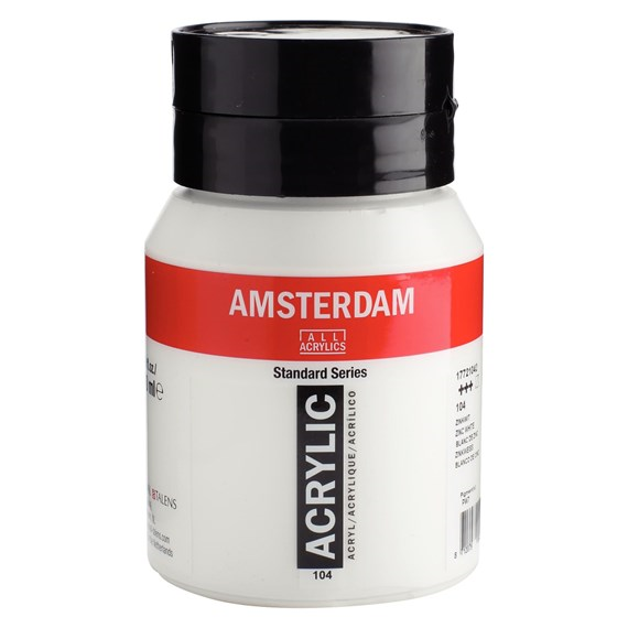 Royal Talens Amsterdam Acrylfarbe 104 Zinkweiß 500 ml