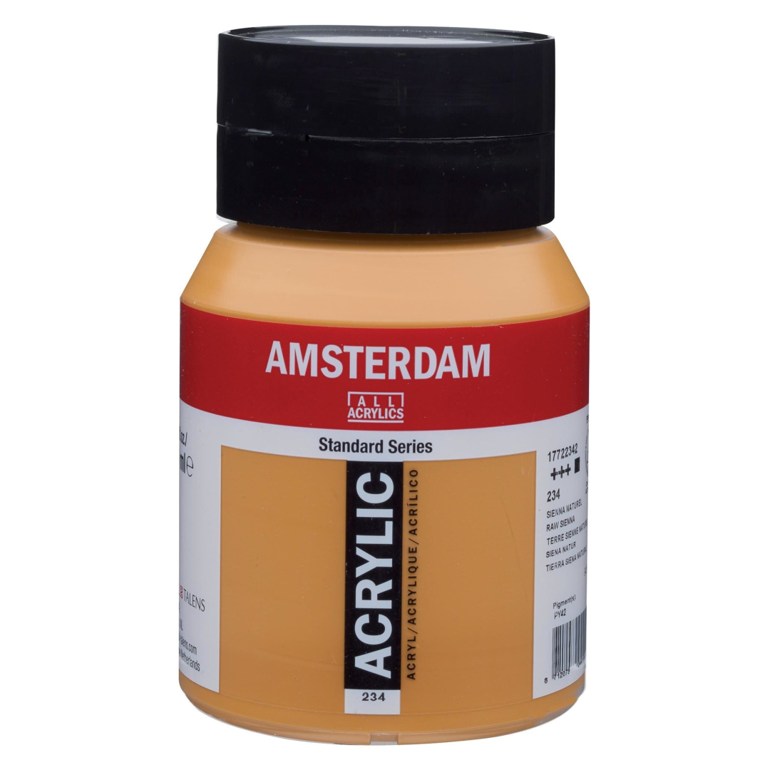 Royal Talens Amsterdam Acrylic Paint 234 Sienna Natural 500 ml