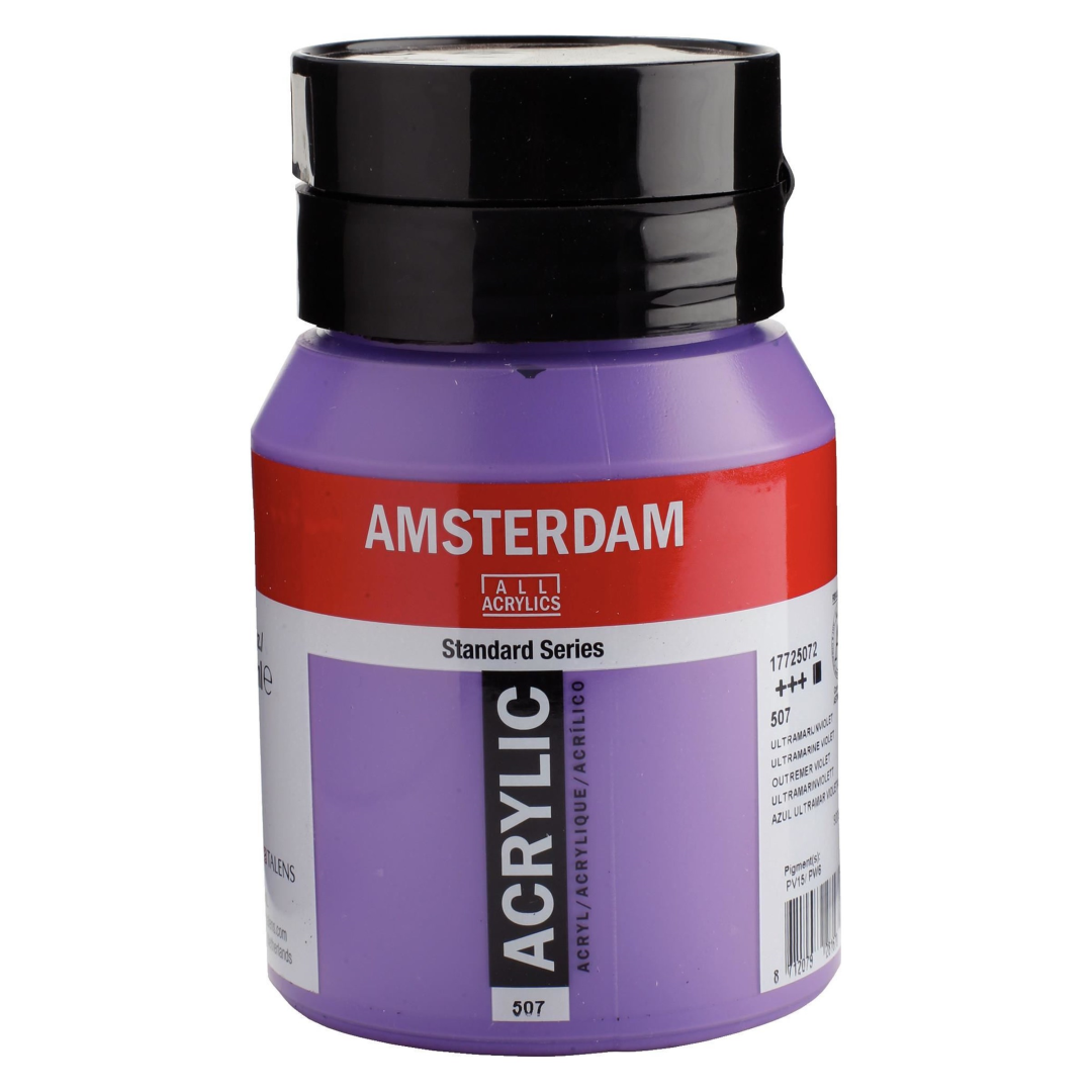Royal Talens Amsterdam Acrylic Paint 507 Ultramarine Violet 500 ml