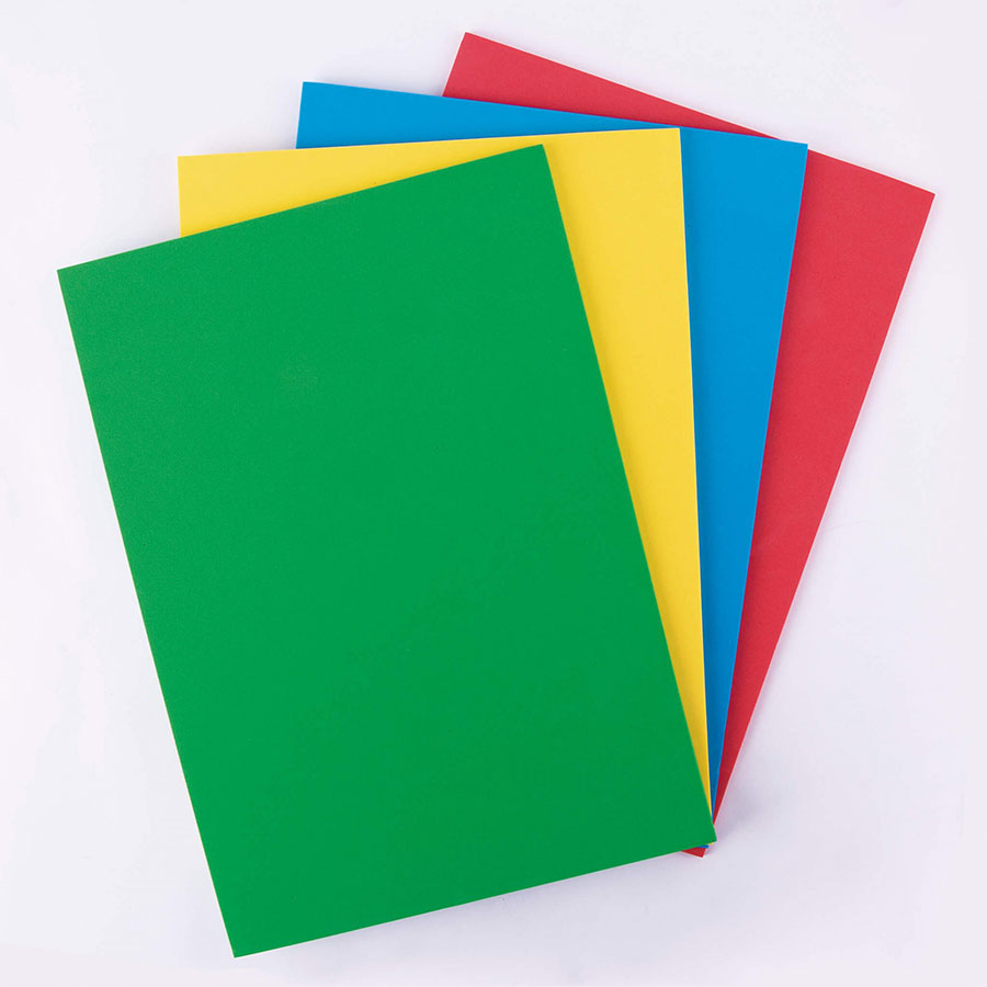 Apli EVA Foam A4 Green Yellow Blue and Red - 5 mm - 4 pieces