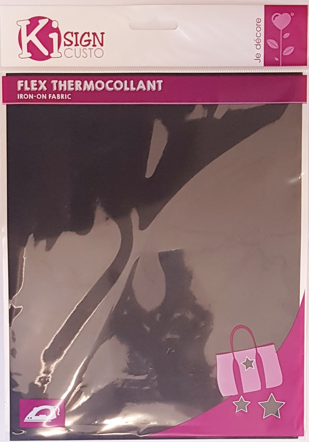 Ki-sign Flexible Iron-On Film Matte 20x25 cm Black