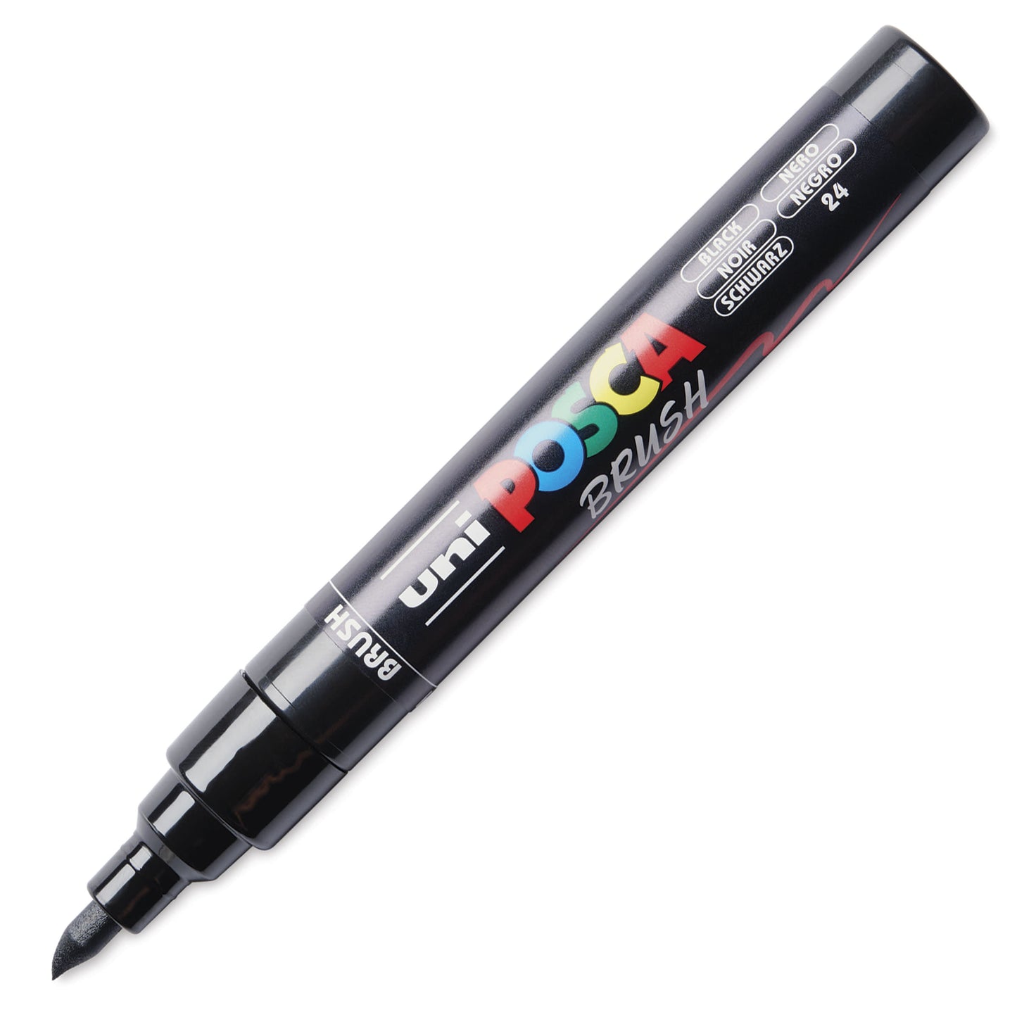 Uni Posca Pinselmarker 5M Schwarz