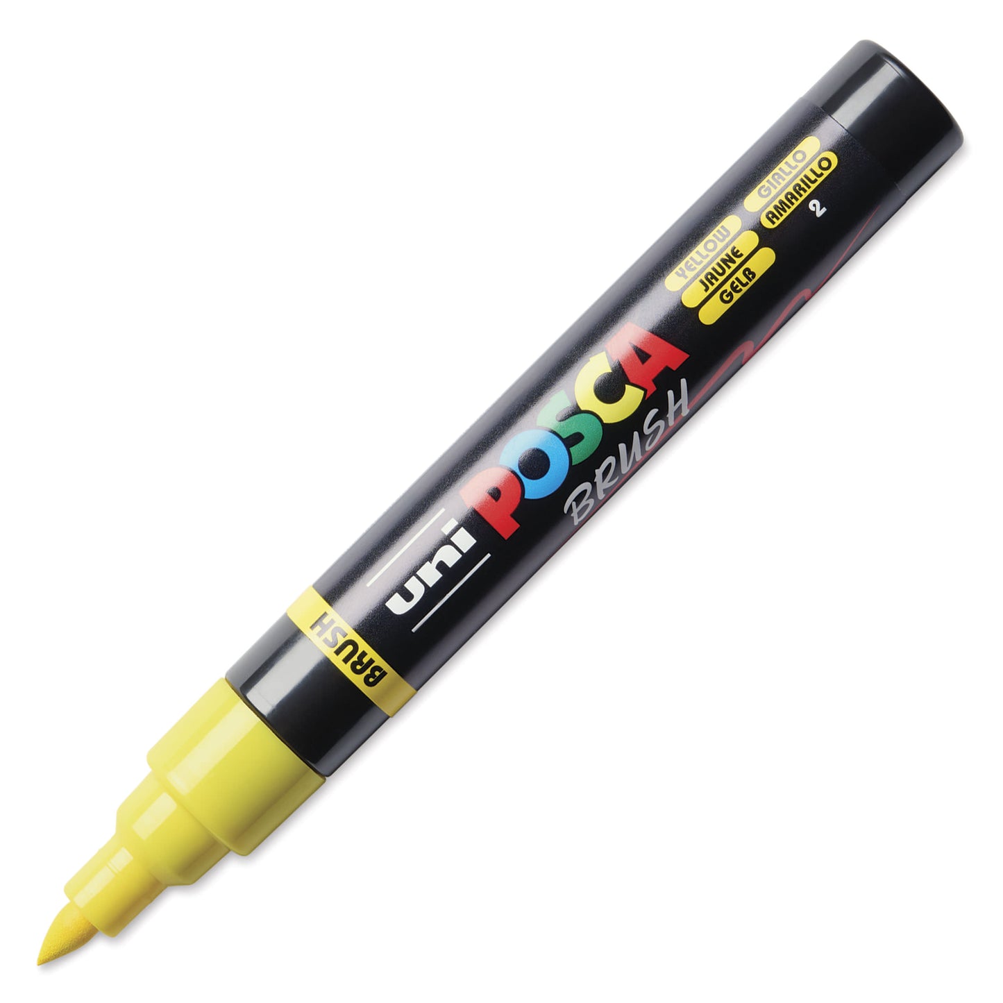 Uni Posca Brushmarker 5M Gelb