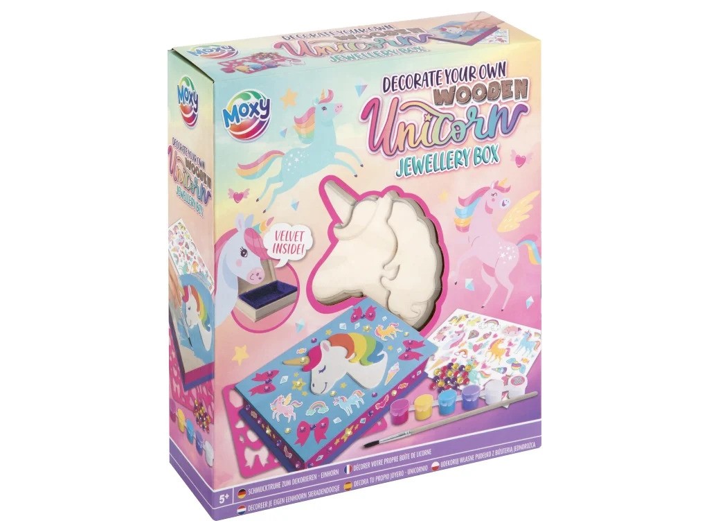 DIY Craft Kit Wooden Unicorn Jewelry Box