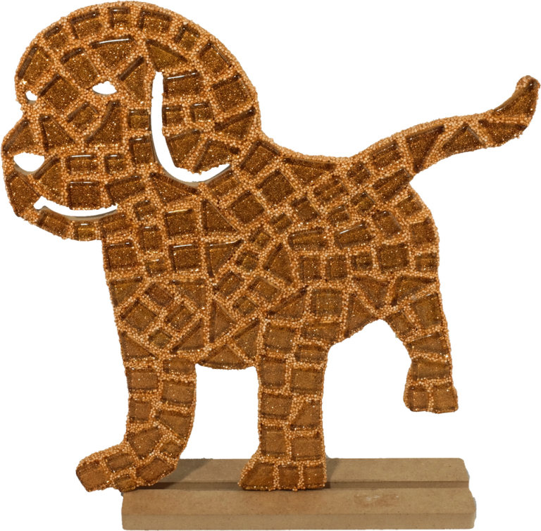 Mosaik-Set Hund Braun 27 cm