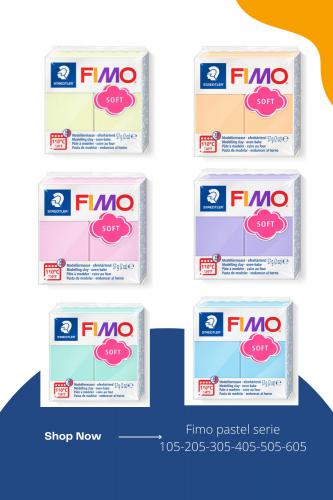 FIMO Soft Pastel Set 6 Kleuren - Polymeerklei Boetseerklei