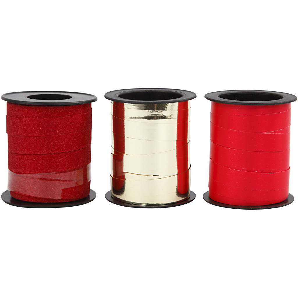 CC Cadeaulint Set 3x15 m Rood