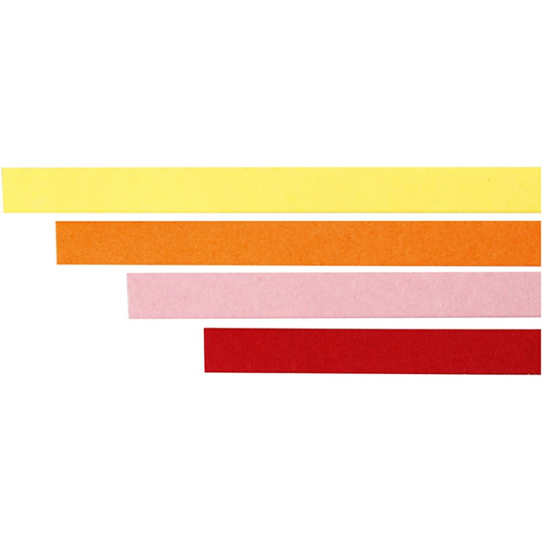 CC Quillingstreifen Warme Farben