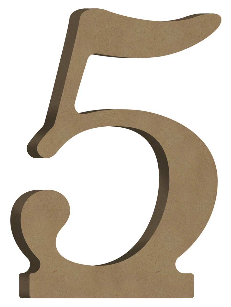 Gomille MDF Number 5 7x10 cm
