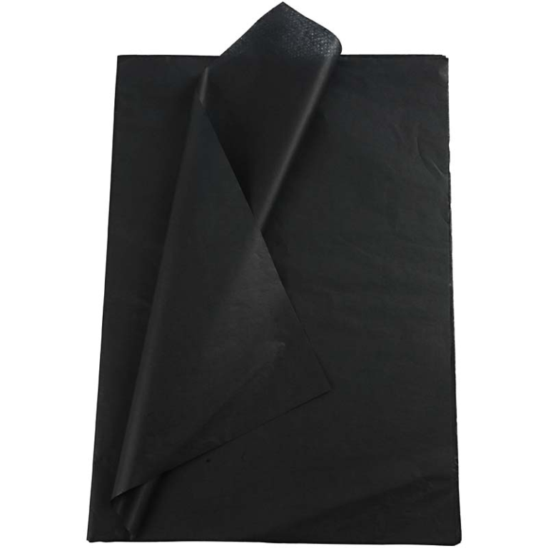 CC Tissue Paper 50x70 cm Black 25 sheets