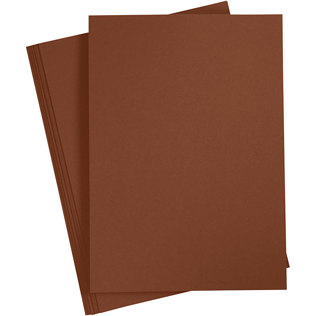 CC Coloured Card A4 Coffee Brown 20 sheets