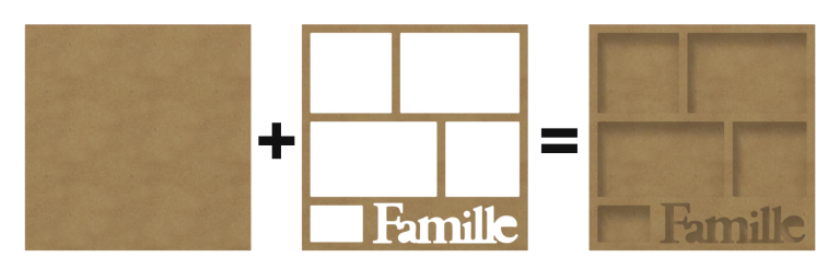 Gomille MDF Frame Family 40x40 cm