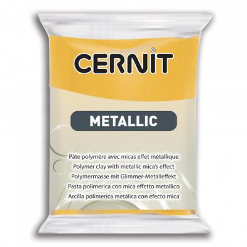 Cernit Metallic Jaune 700 - 56gr Polymeerklei / Boetseerklei