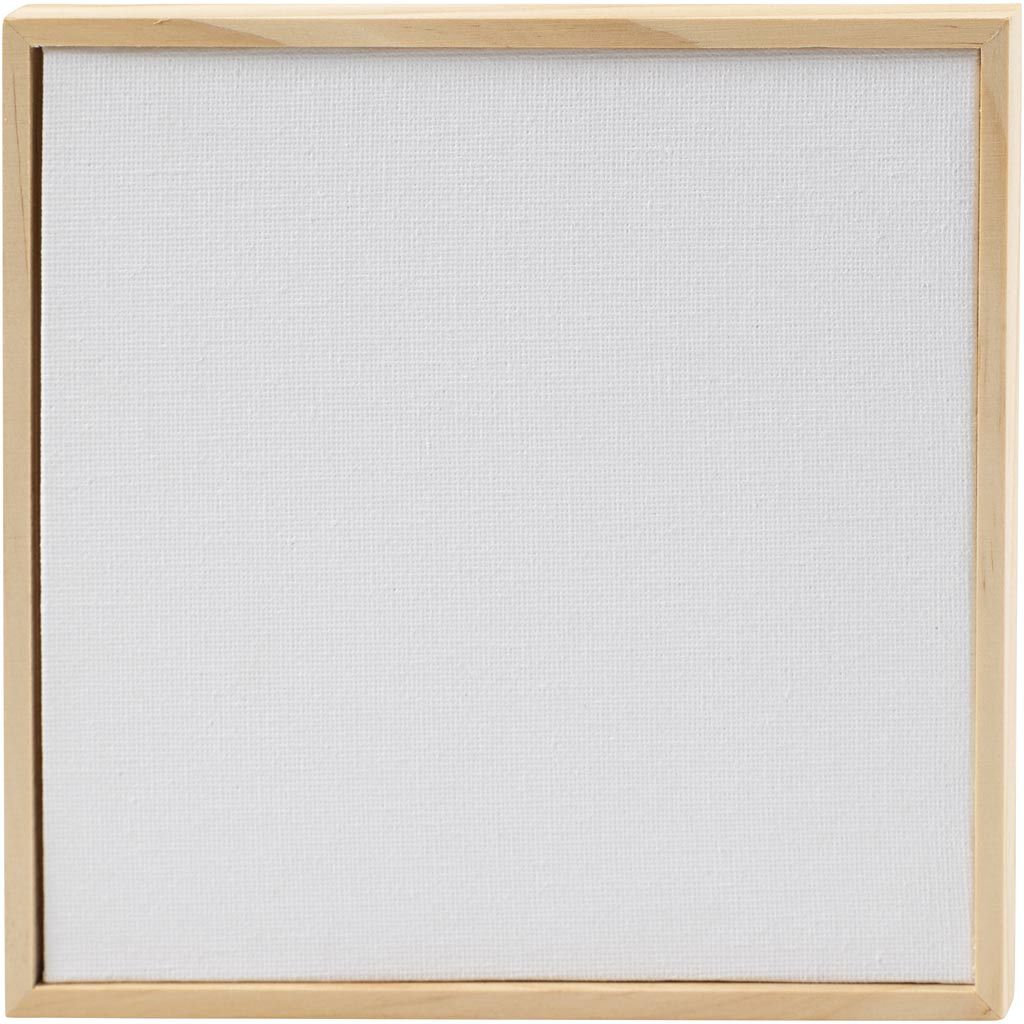 CC Canvas Panel with Frame 15.8x15.8 cm 280 gr White 10 Pieces