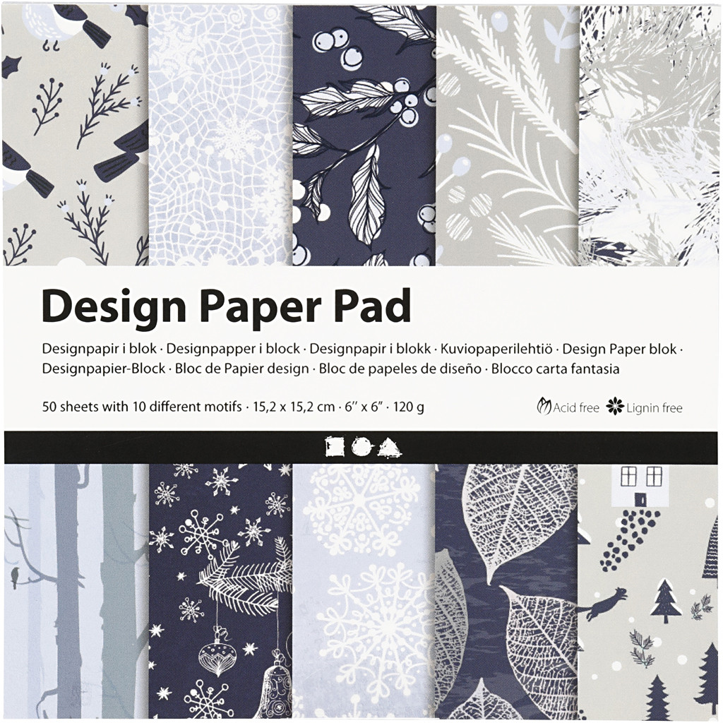 CC Design Papier Blok 15,2x15,2 cm 50 vel