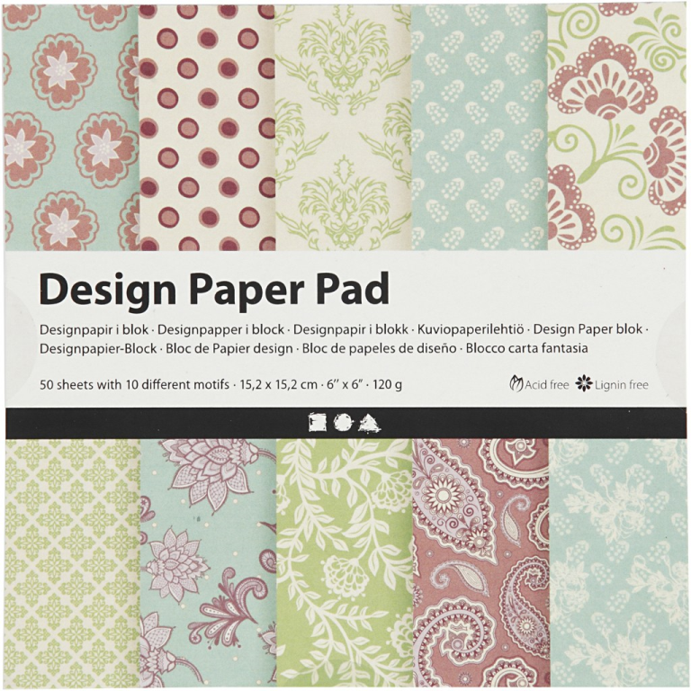 CC Design Paper Pad 15.2x15.2 cm 50 sheets