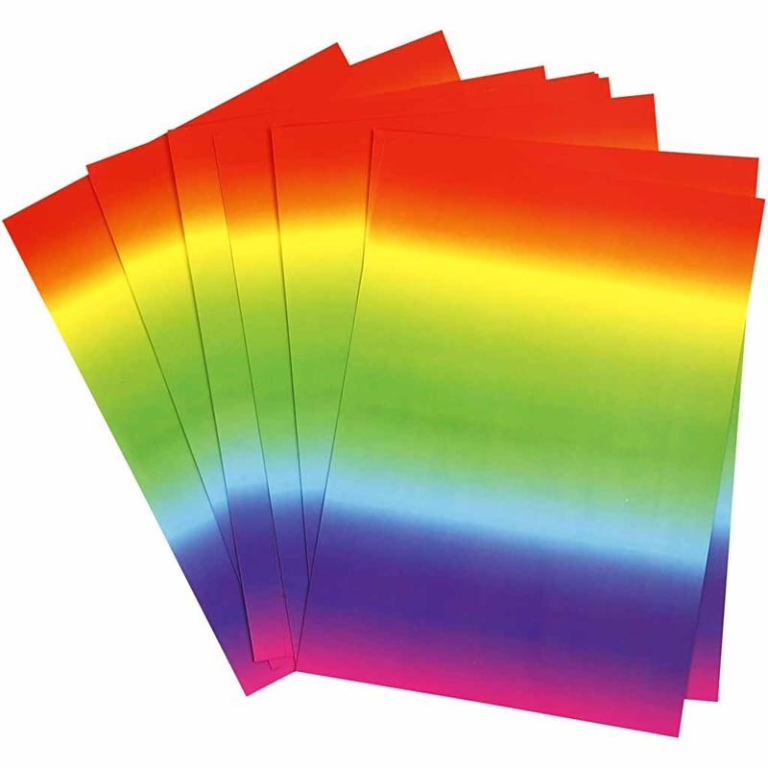 CC Rainbow Paper A4 10 sheets